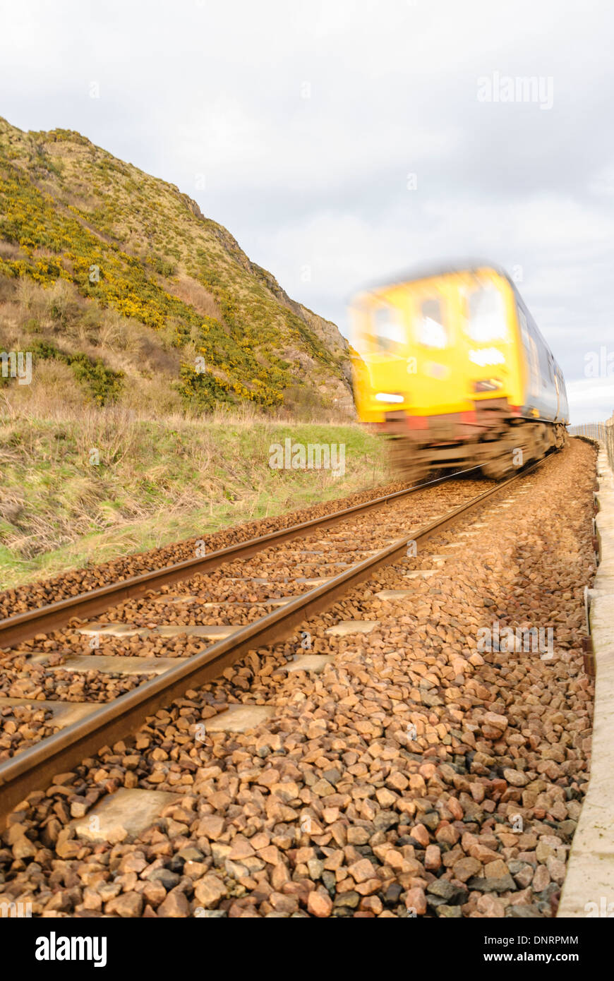 Railway Single Track Line Stock Photos & Railway Single Track Line