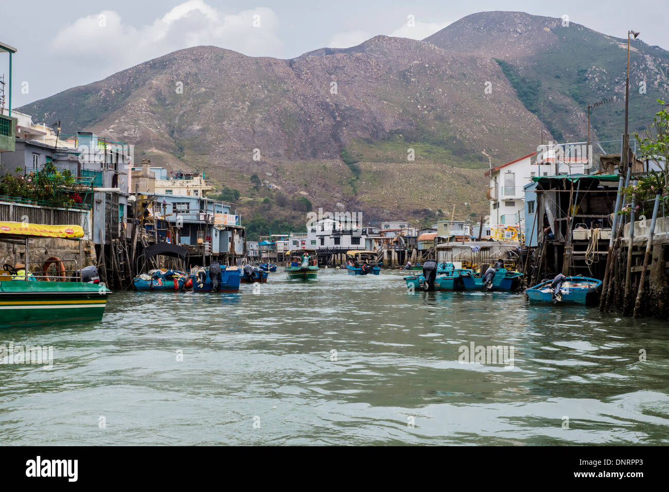 Tai O Fishing Village, Lantau Island, Hong Kong, China Stock Photo