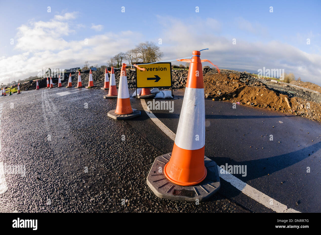 Road works cones hires stock photography and images Alamy