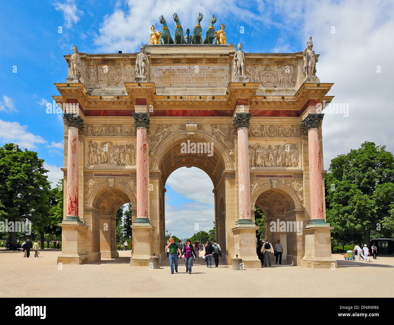 Arc de Triomphe du Carrousel. Paris, France. Stock Photo