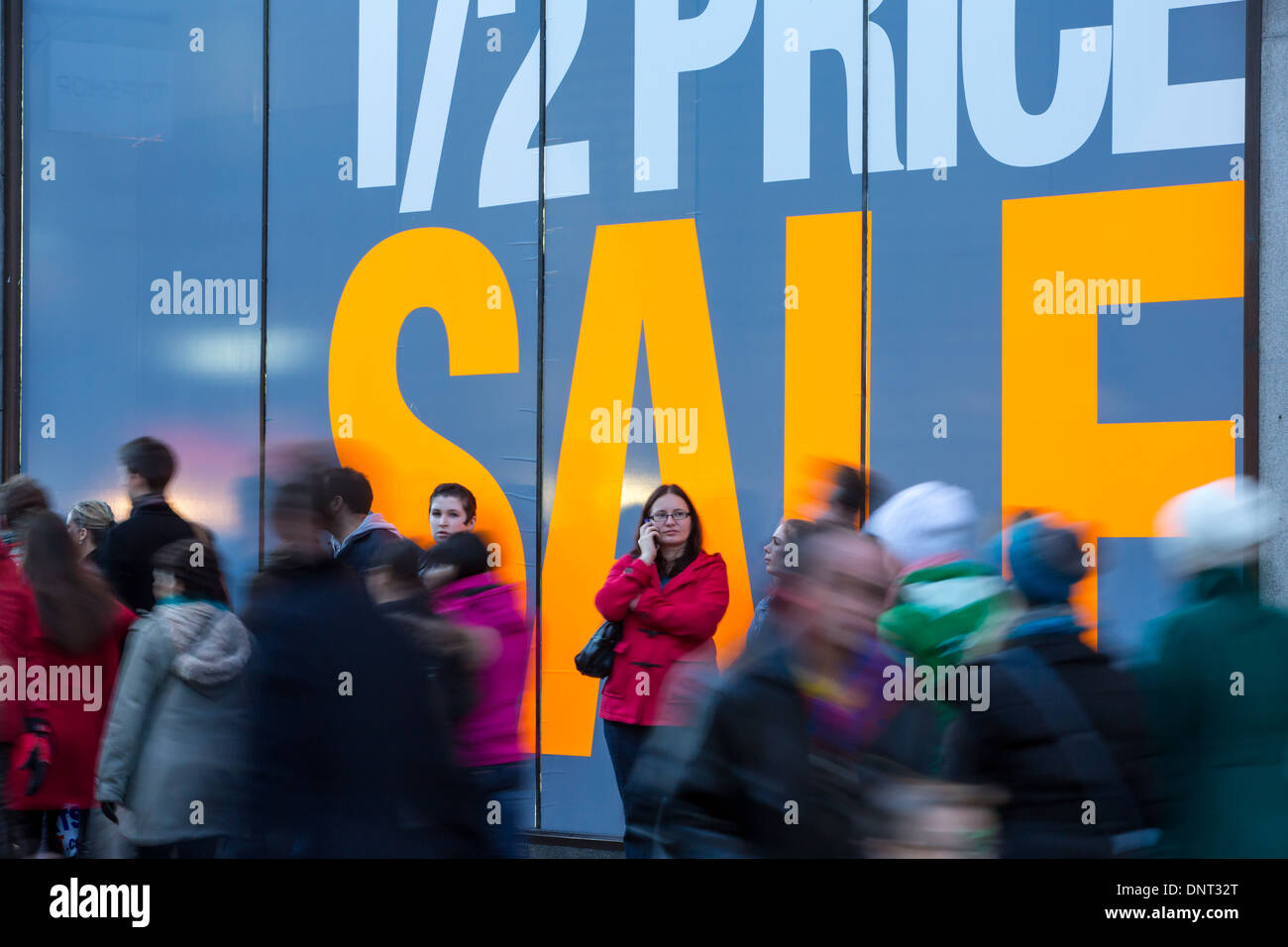Sales time, Oxford Street, London, United Kingdom Stock Photo