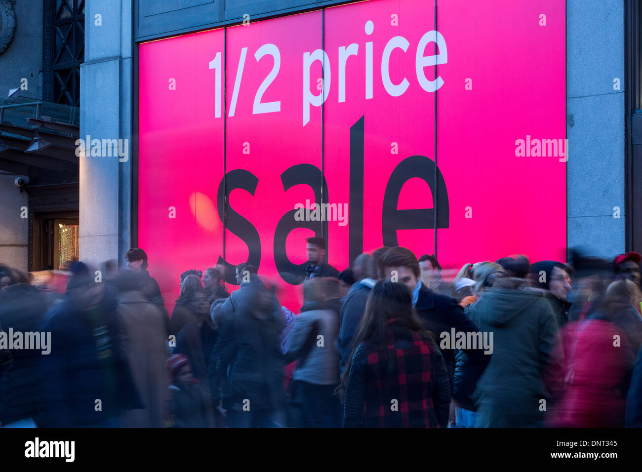 Sales time, Oxford Street, London, United Kingdom Stock Photo