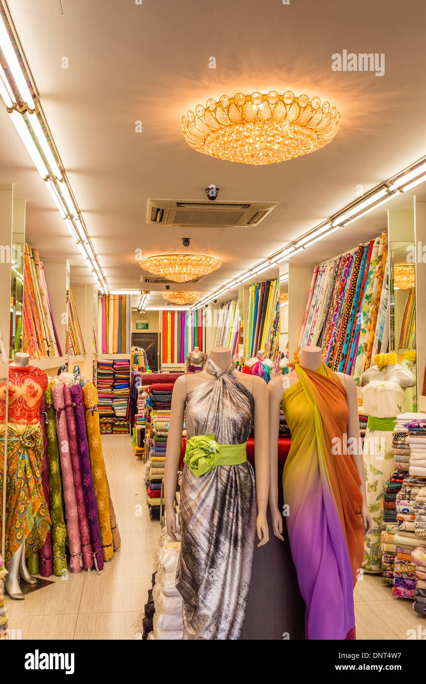 Cloth Shop, Kampong Glam, Singapore Stock Photo