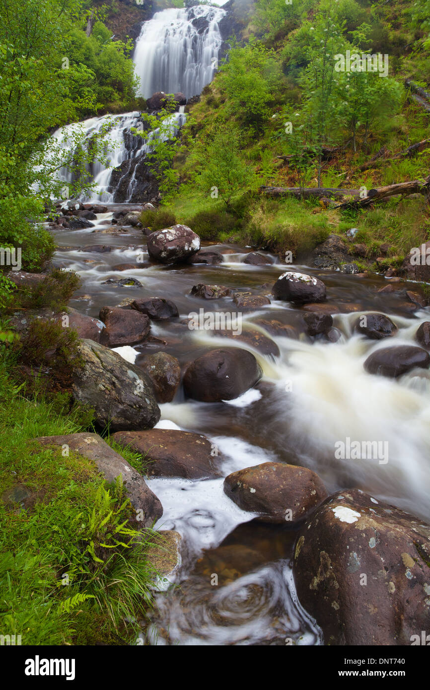 Glen Waterfall, Gairloch Brook, Flowerdale Estate, Gairloch, Torridon