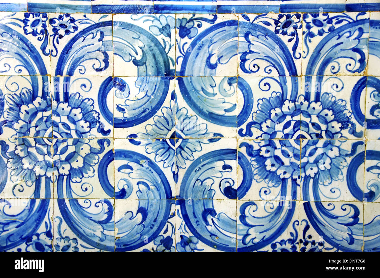 Ceramic mosaic tile background blue hi-res stock photography and images ...