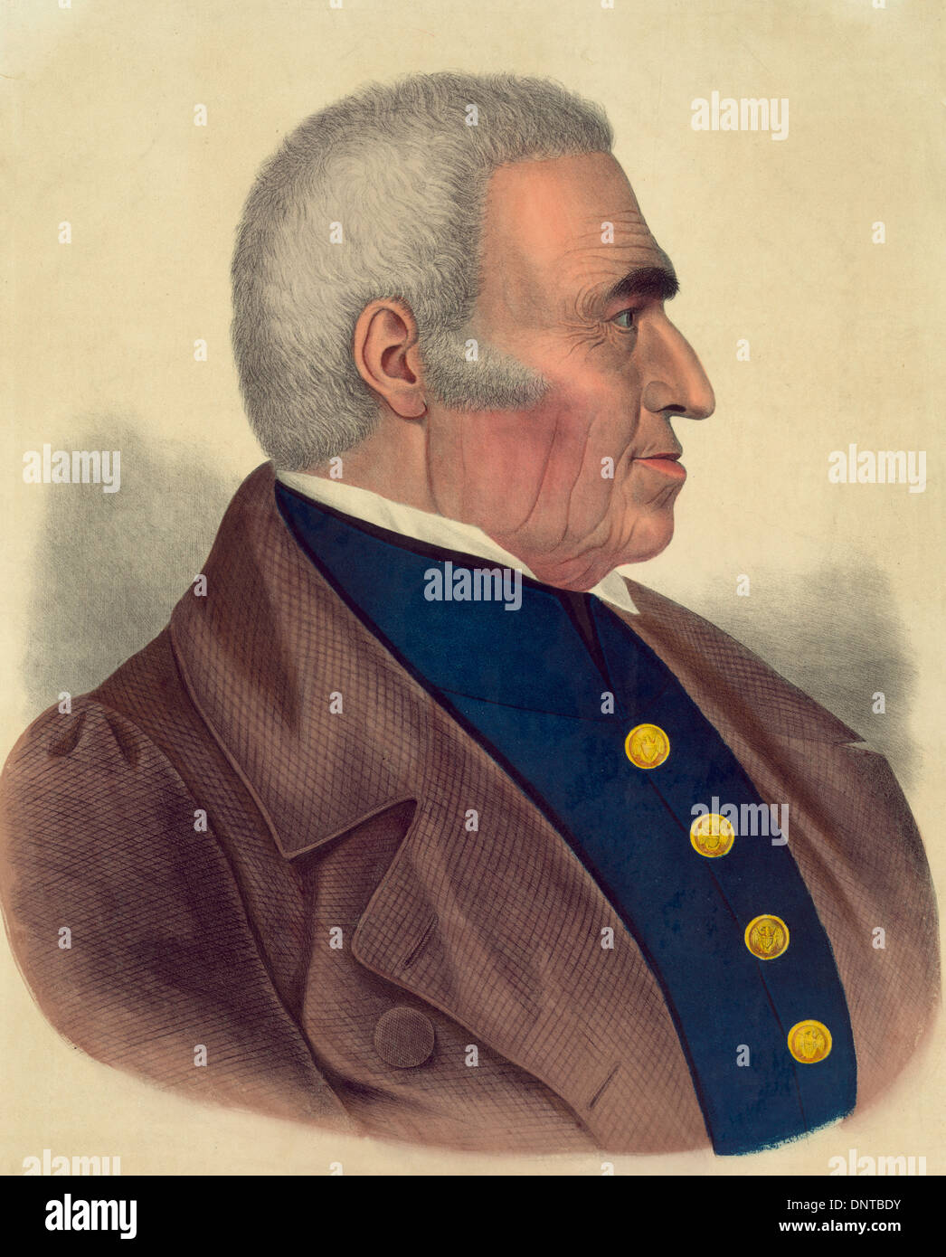 Zachary Taylor, Major General of the U.S. Army and, later, President of the USA Stock Photo