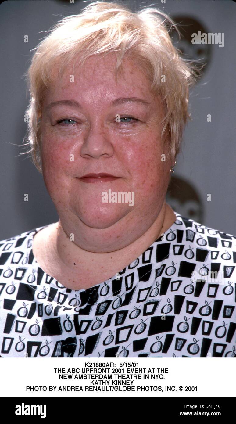 May 15, 2001 - K21880AR:  5/15/01.THE ABC UPFRONT 2001 EVENT AT THE .NEW AMSTERDAM THEATRE IN NYC..KATHY KINNEY. ANDREA RENAULT/   2001(Credit Image: © Globe Photos/ZUMAPRESS.com) Stock Photo