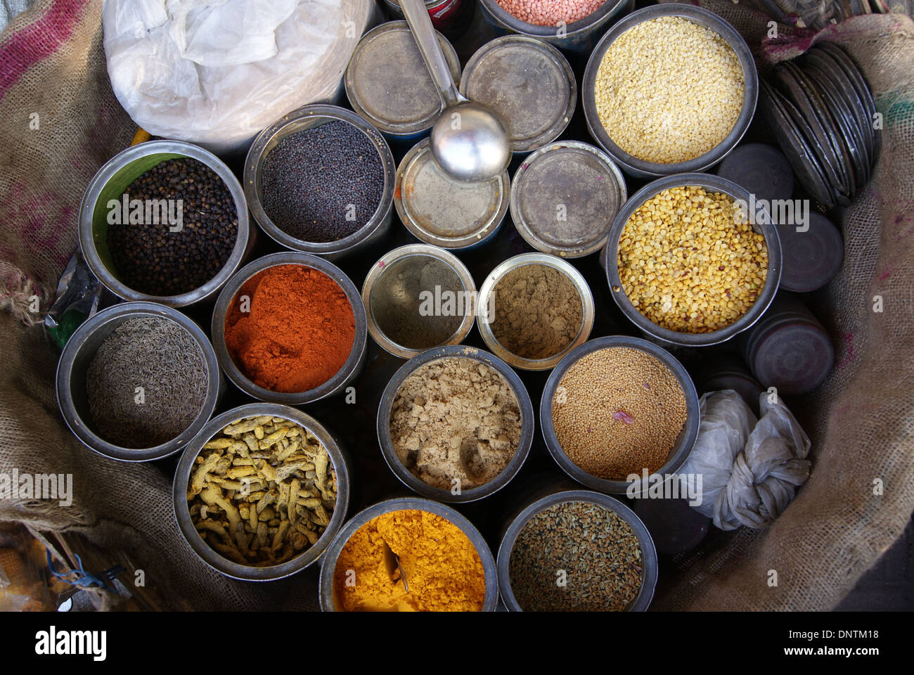 Indian spices on sale Stock Photo Alamy