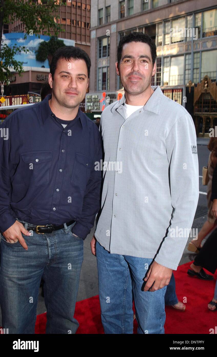 May 29 2002 K25180ar 5 29 02 Jimmy Kimmel And Adam Carolla Co Host A Premiere Party For Comedy Central S New Series Crank Yankers At Carolines On Broadway Nyc Jimmy Kimmel And Adam Carolla Andrea Renault
