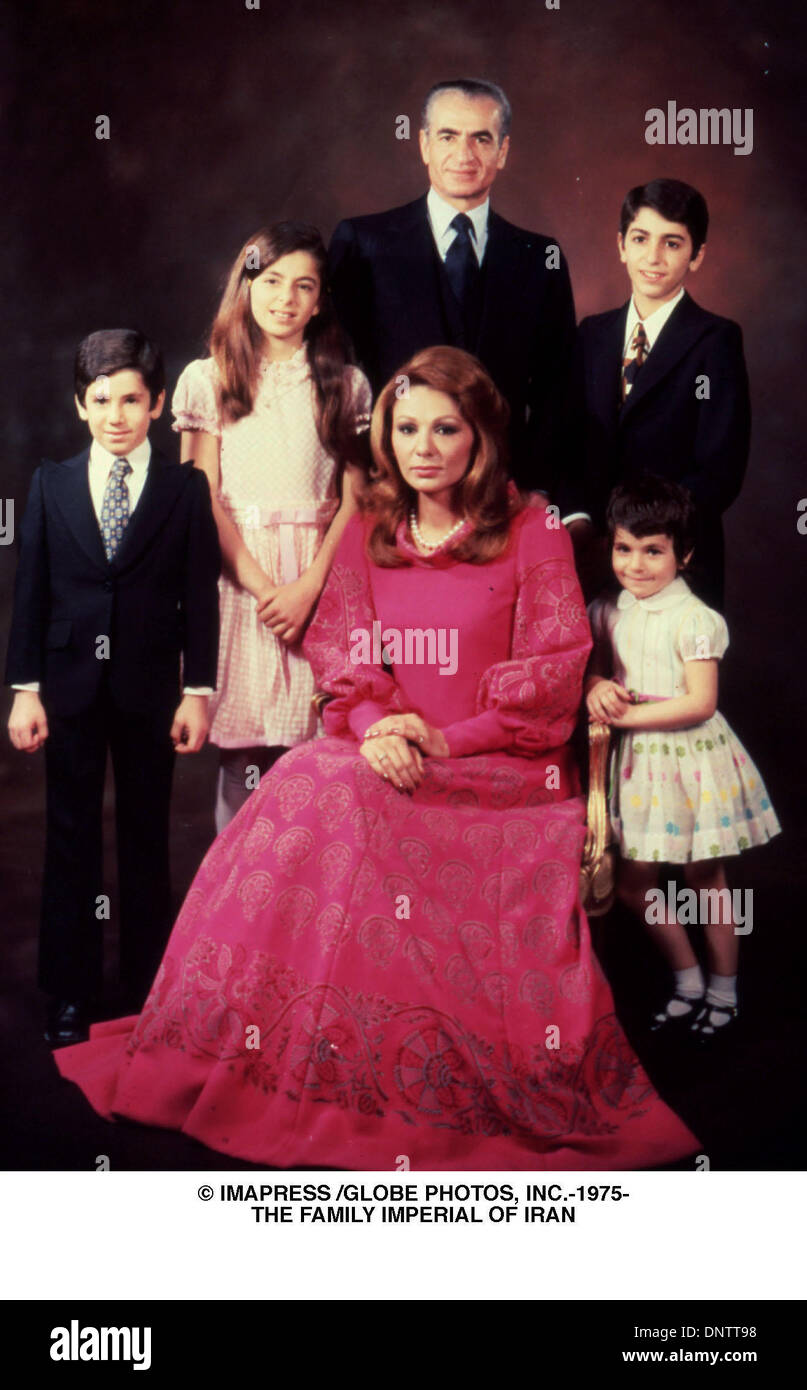 June 15, 2001 - Â© IMAPRESS /   1975-THE FAMILY IMPERIAL OF IRAN(Credit Image: © Globe Photos/ZUMAPRESS.com) Stock Photo