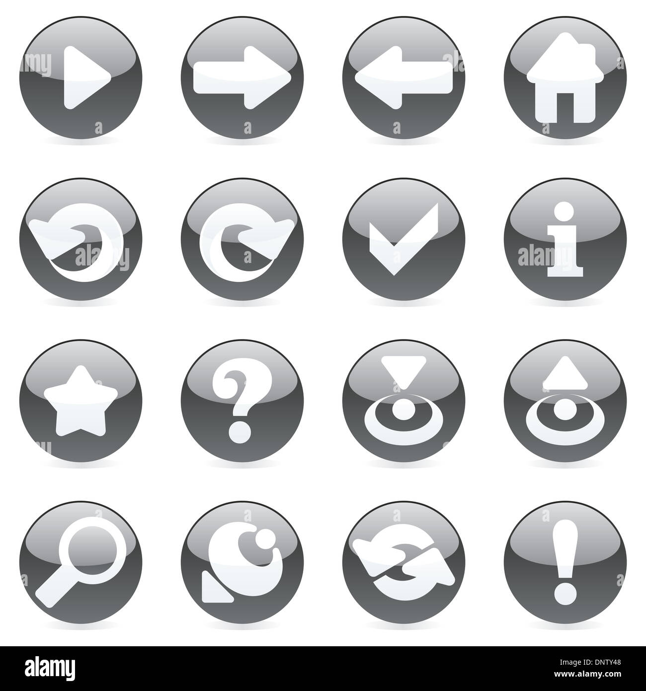 isolated internet icons Stock Photo - Alamy