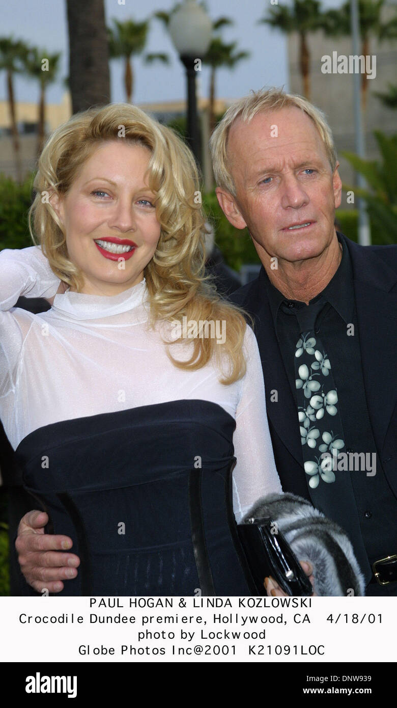 HWC Trading FR A4 Paul Hogan & Linda Kozlowski Crocodile Dundee Presents - Stampa autografata per i fan dei film memorabilia, formato A4
