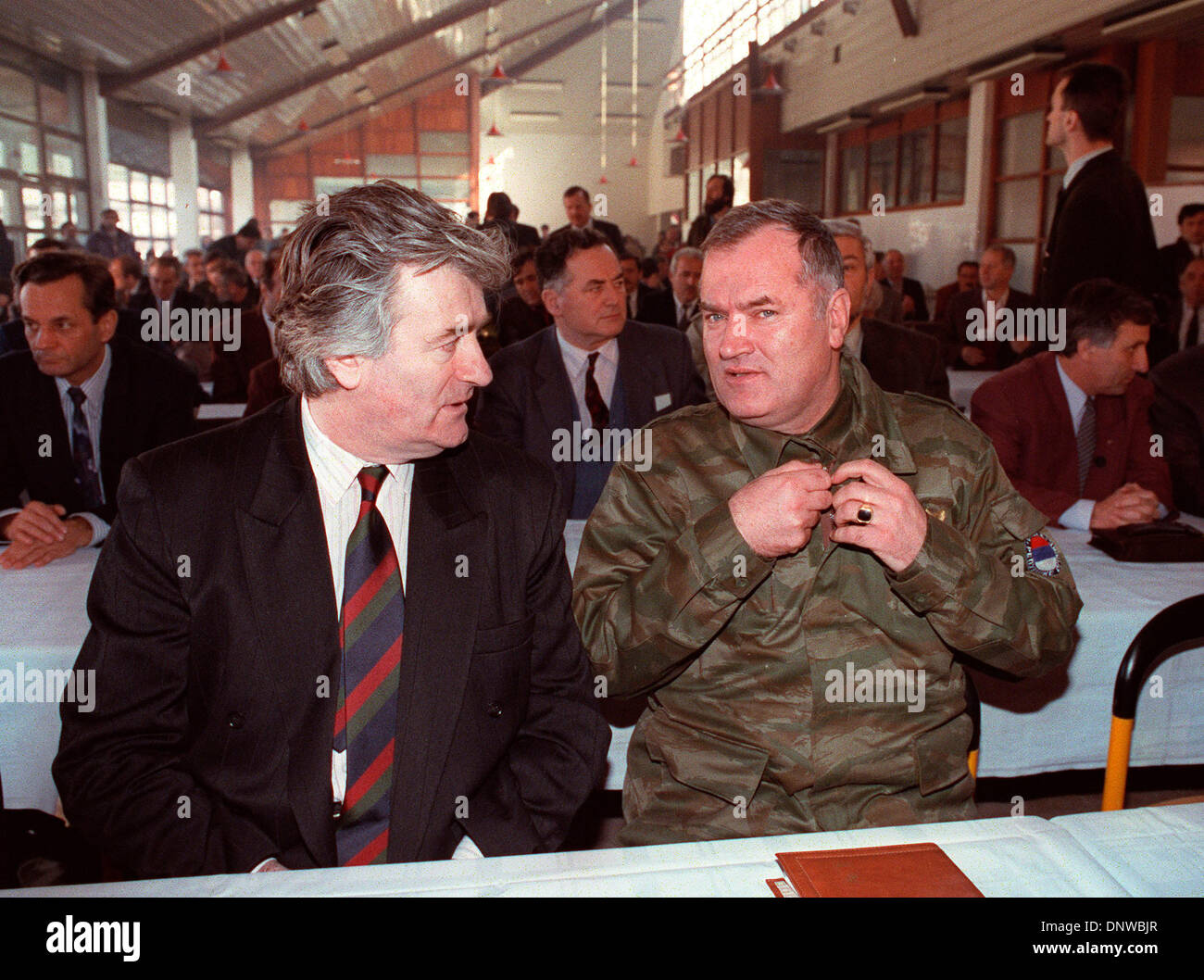 FILE PHOTO - Fugitive Bosnian Serb war crimes suspect RATKO MLADIC has been arrested in Serbia after 16 years on the run.  Mladic, 69, was found in the village of Lazarevo in northern Serbia where had been living under an assumed name. He faces charges over the massacre of at least 7,500 Bosnian Muslim men and boys at Srebrenica in 1995.  PICTURED:  Jan. 1, 1993 [Exact Date Unknown Stock Photo