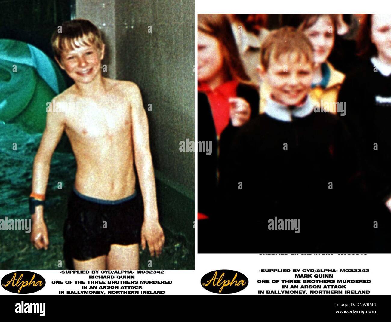 July 12, 1998 RICHARD & MARK QUINN TWO OF THE THREE BROTHERS MURDERED