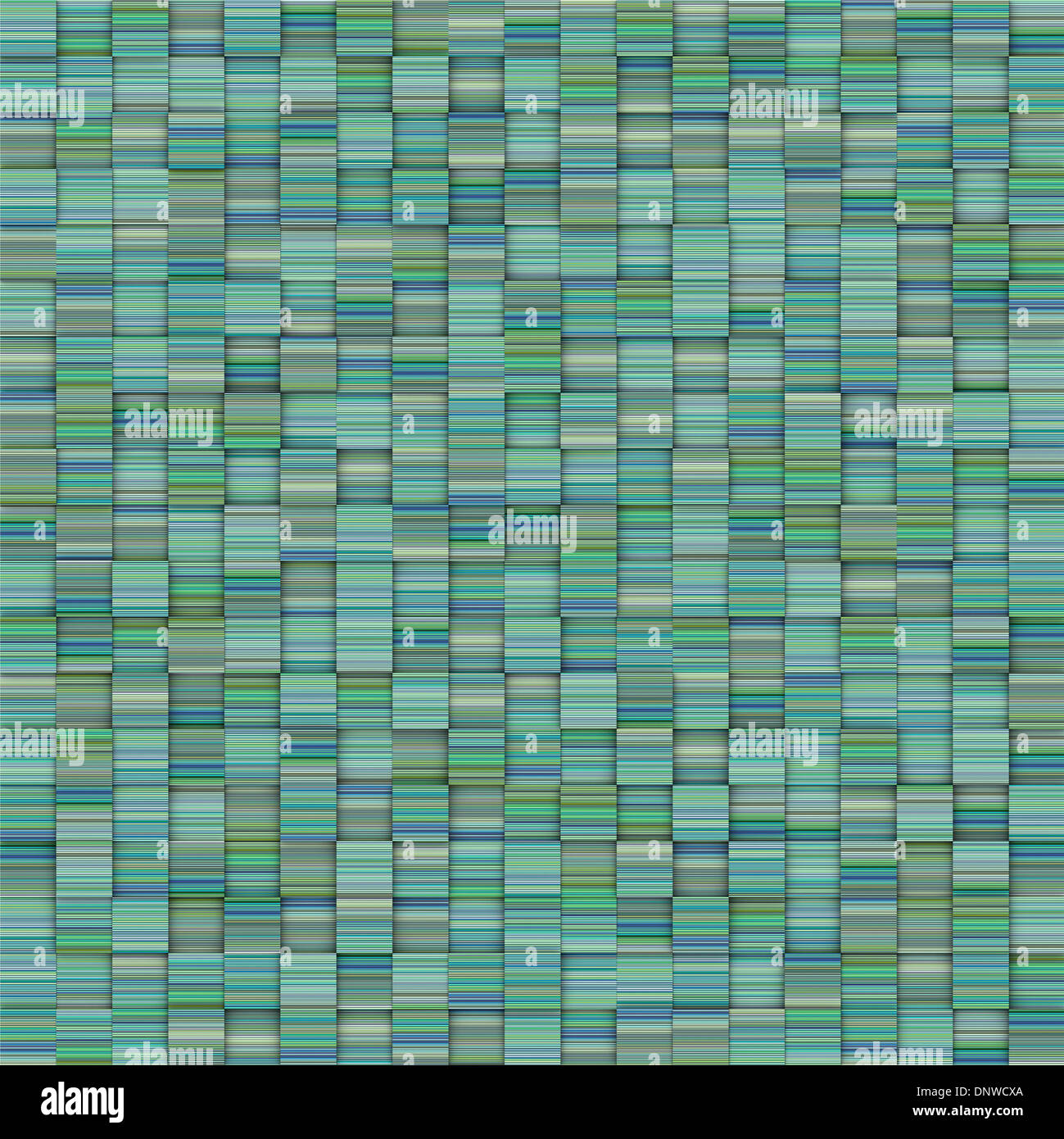 mosaic tiled blue green striped backdrop Stock Photo Alamy