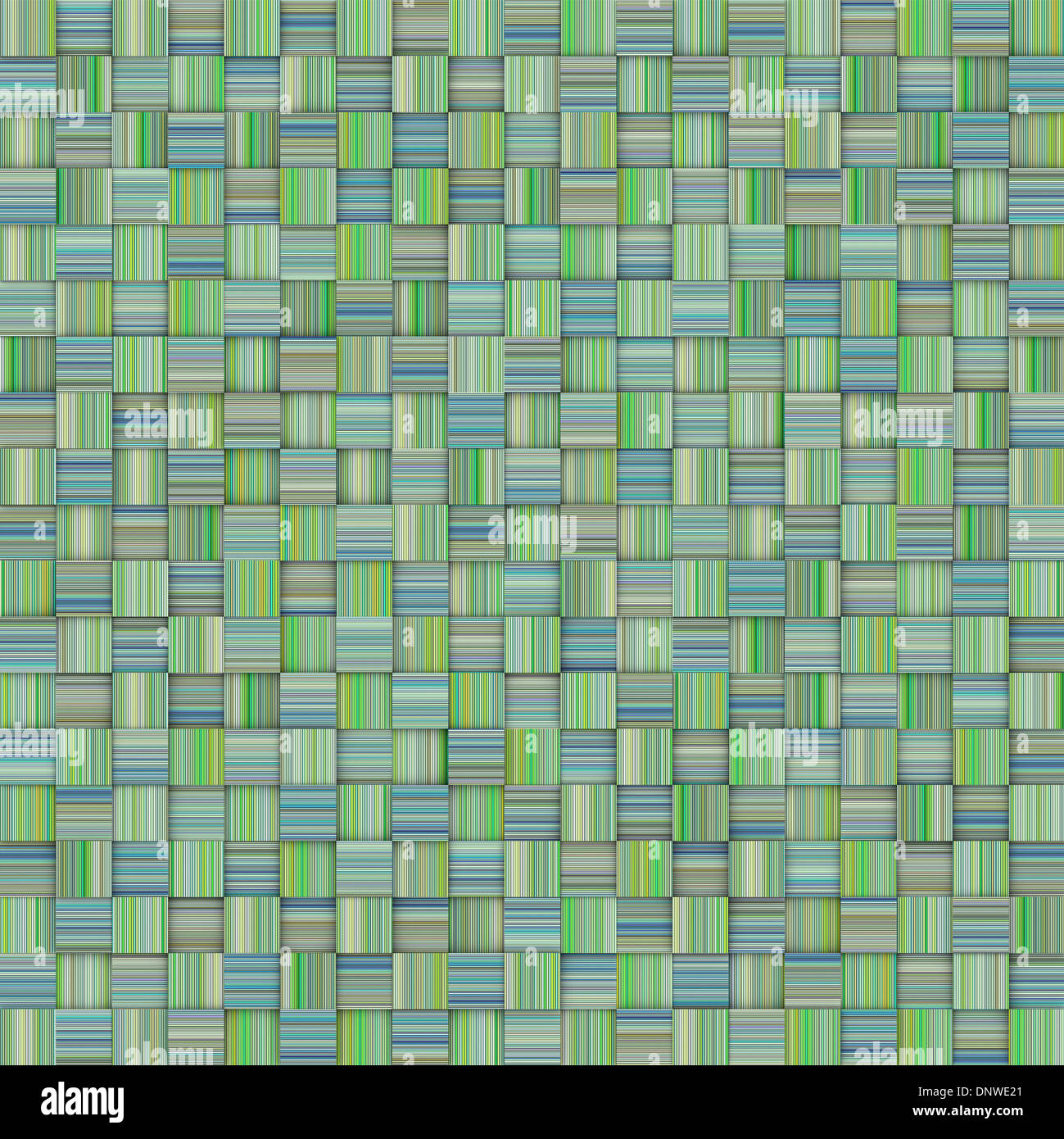 mosaic tiled blue green striped checker backdrop Stock Photo Alamy