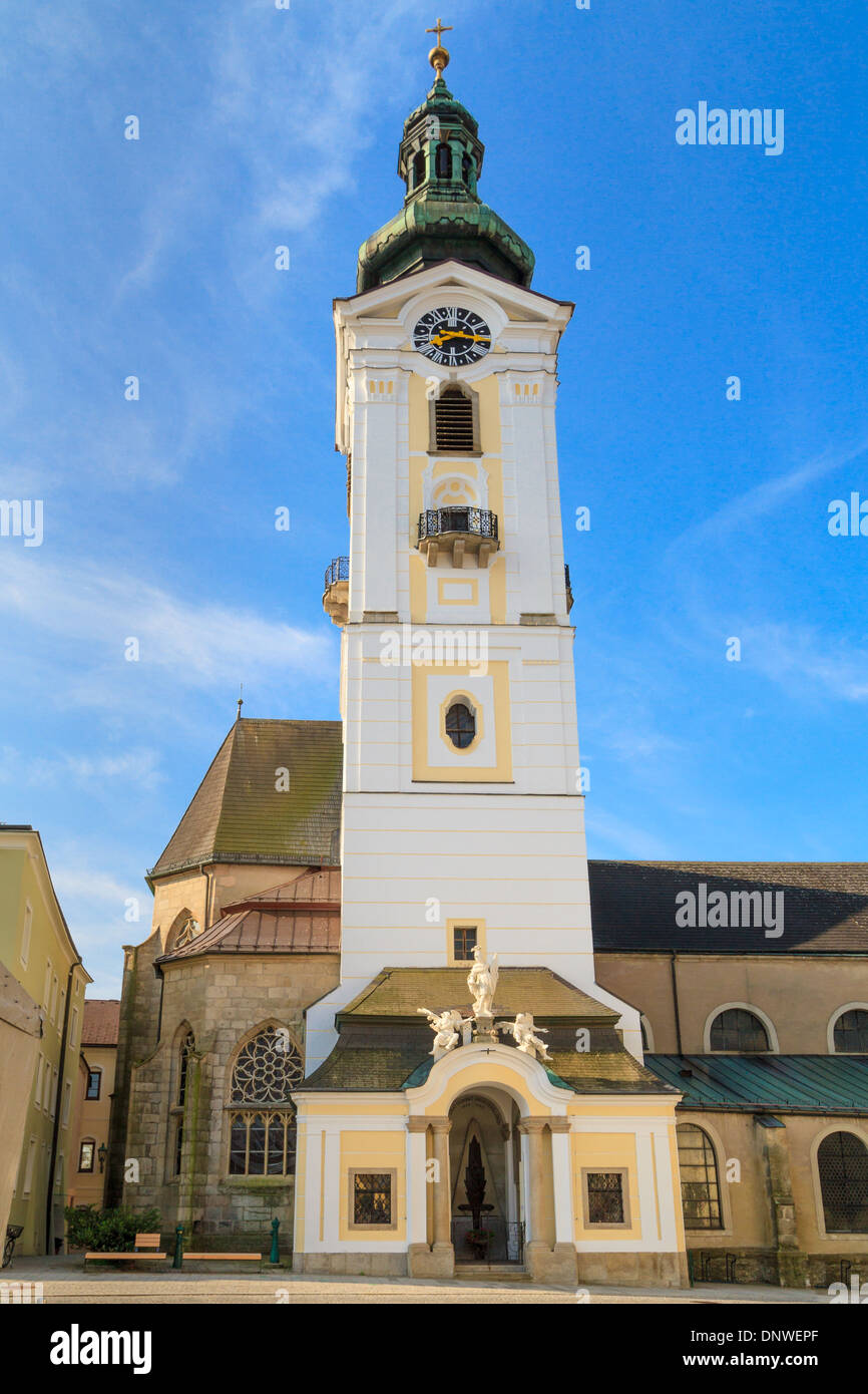 Linz church stadtpfarrkirche square hi-res stock photography and images ...