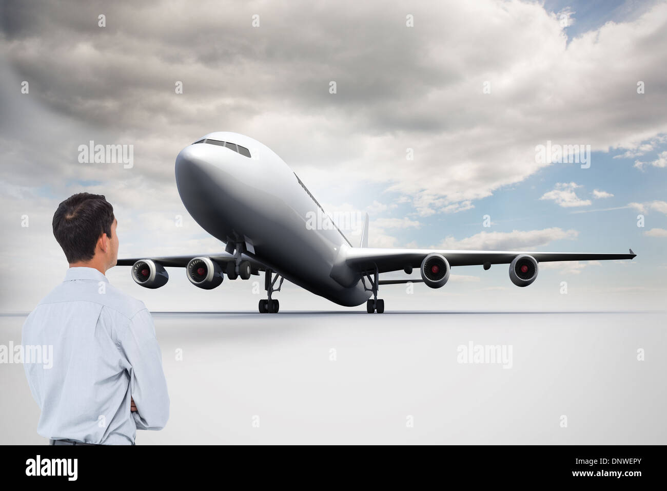 Composite image of asian businessman Stock Photo