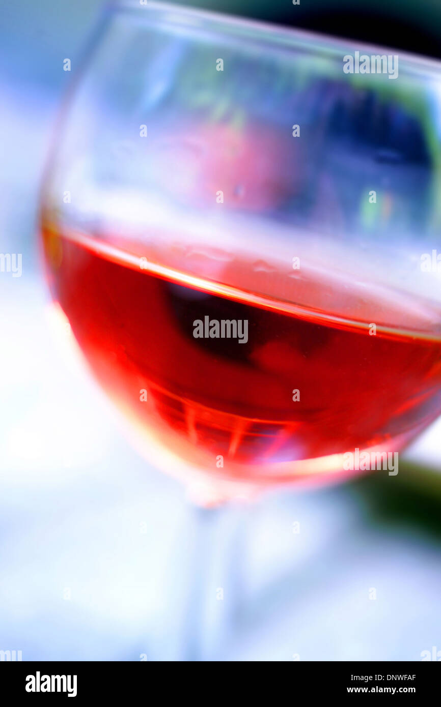 A glass of rose wine Stock Photo Alamy