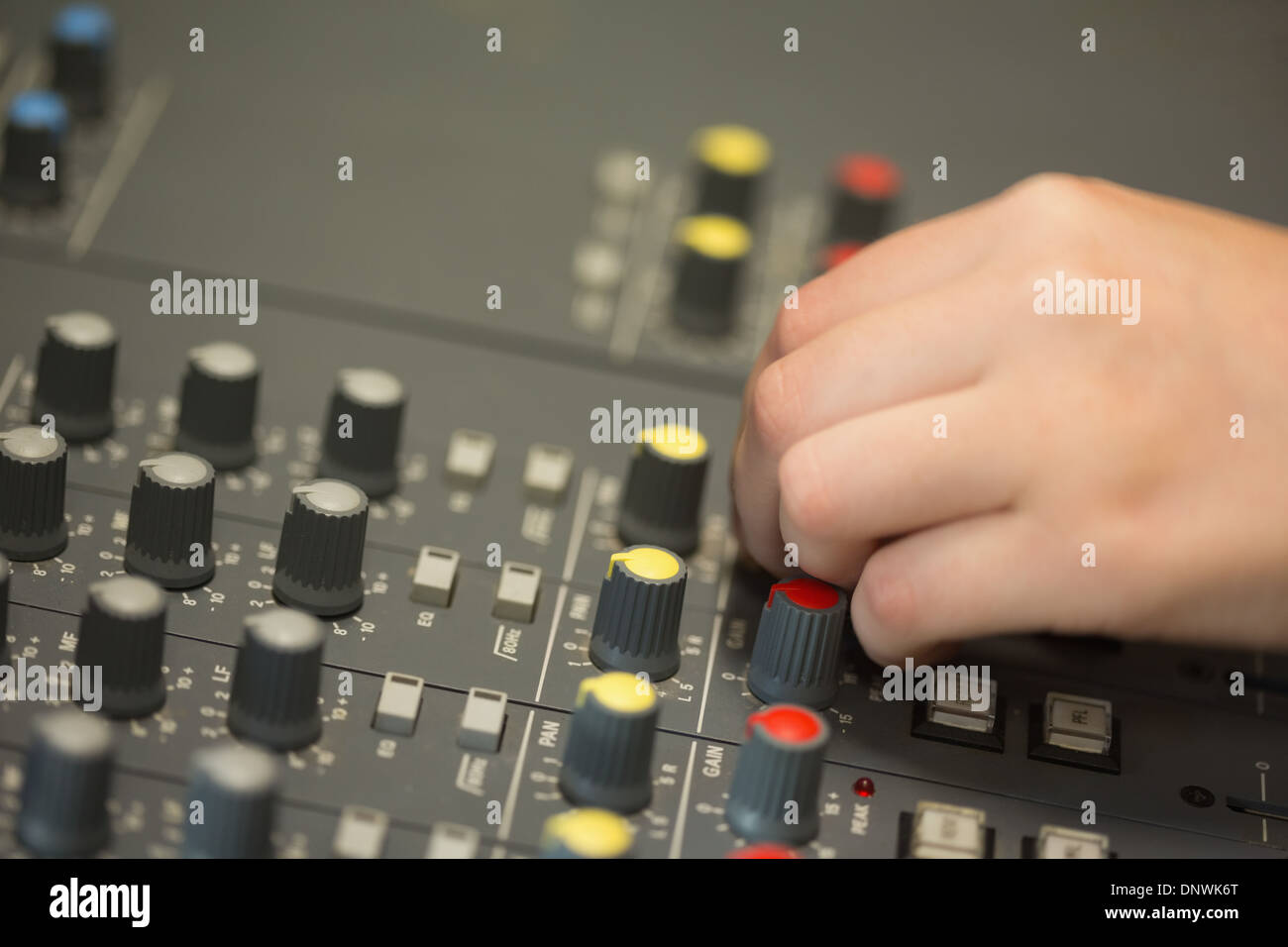 Mixing desk headphones hi-res stock photography and images - Alamy