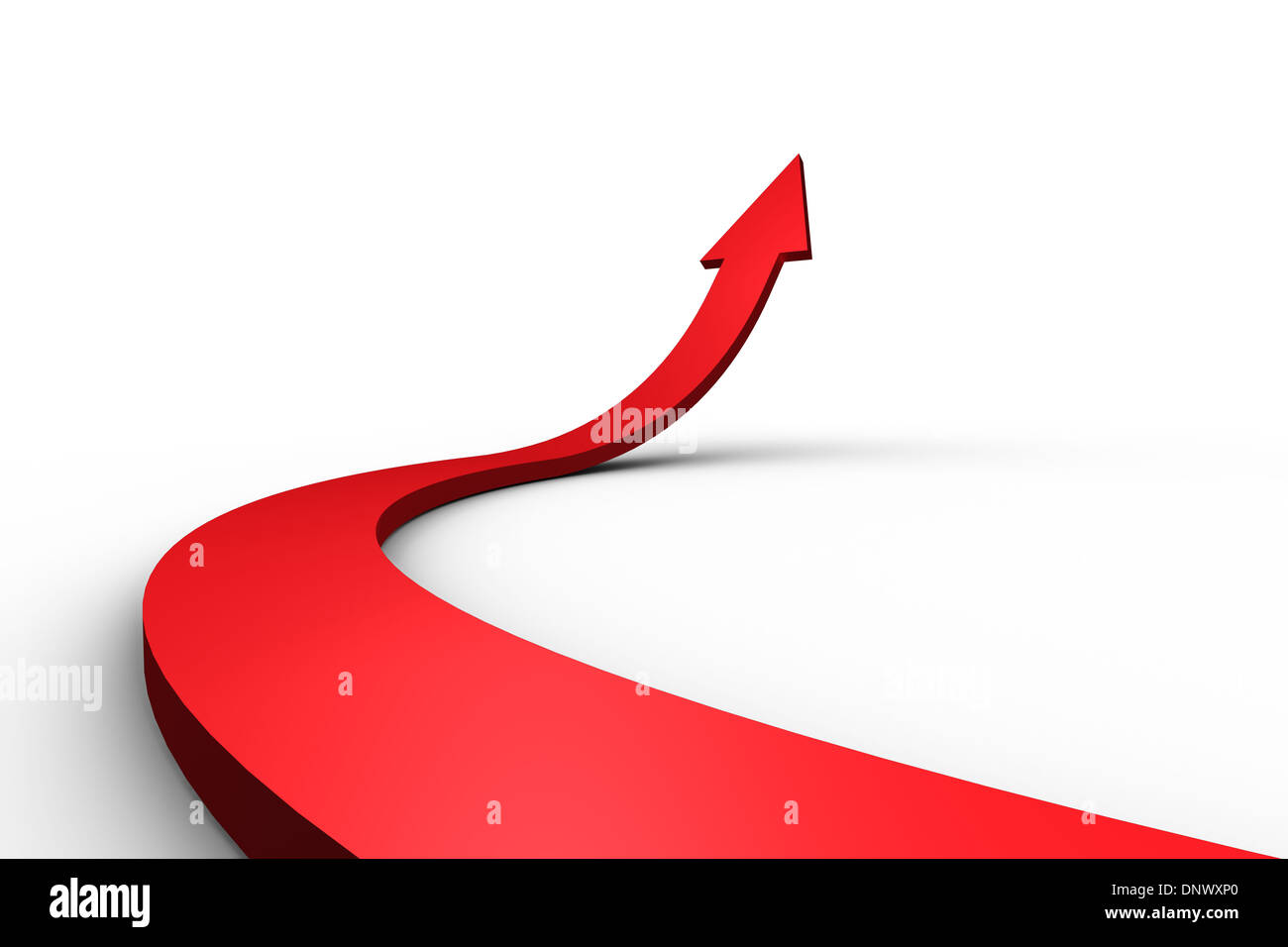 Red arrow pointing up Stock Photo Alamy