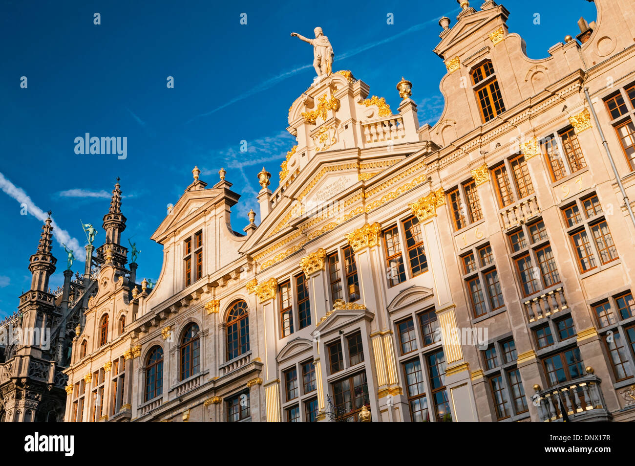De Gulden Boot aka La Chaloupe d'Or building Grand Place Brussels Belgium Stock Photo