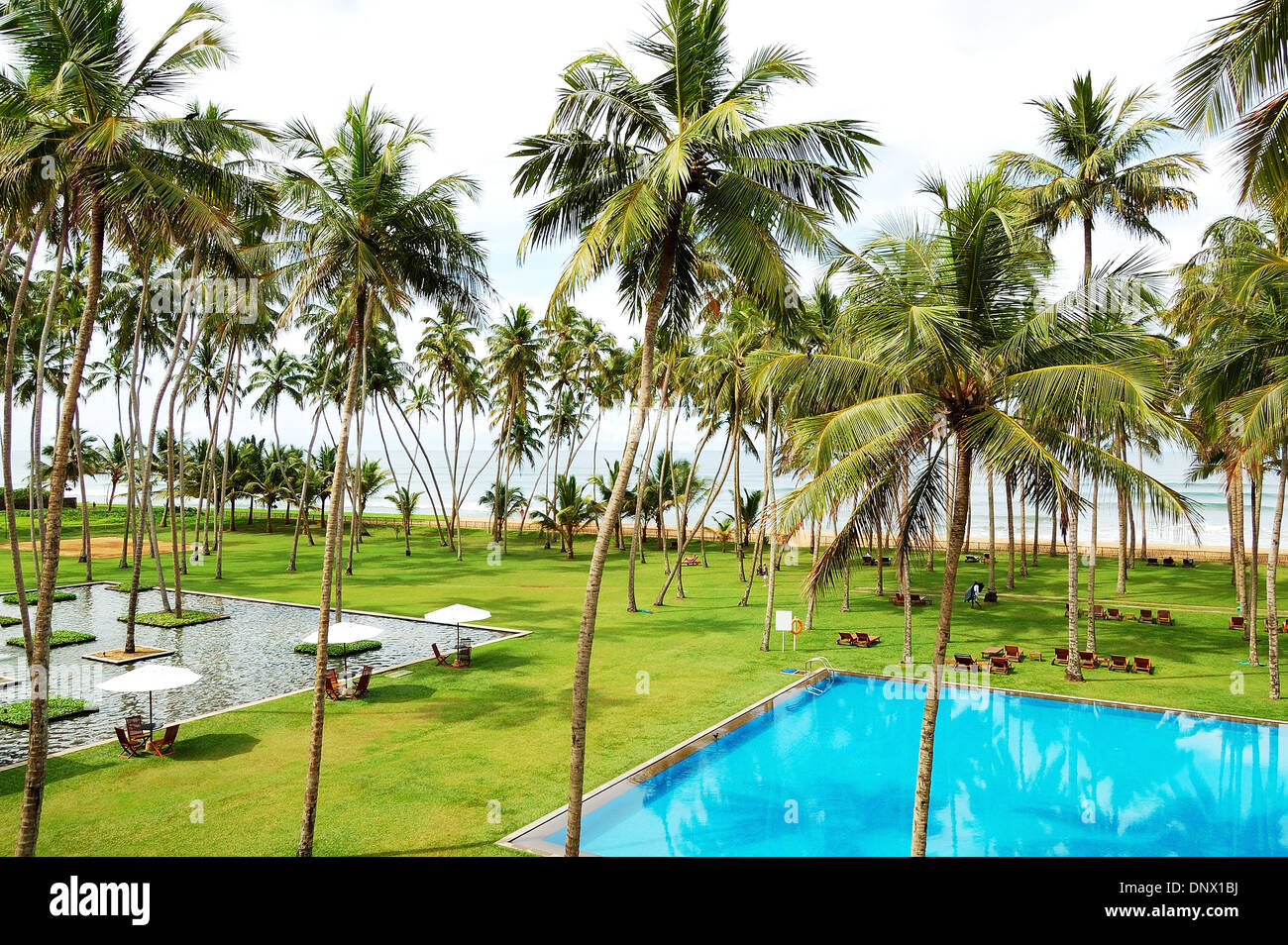 Bentota beach hotel hires stock photography