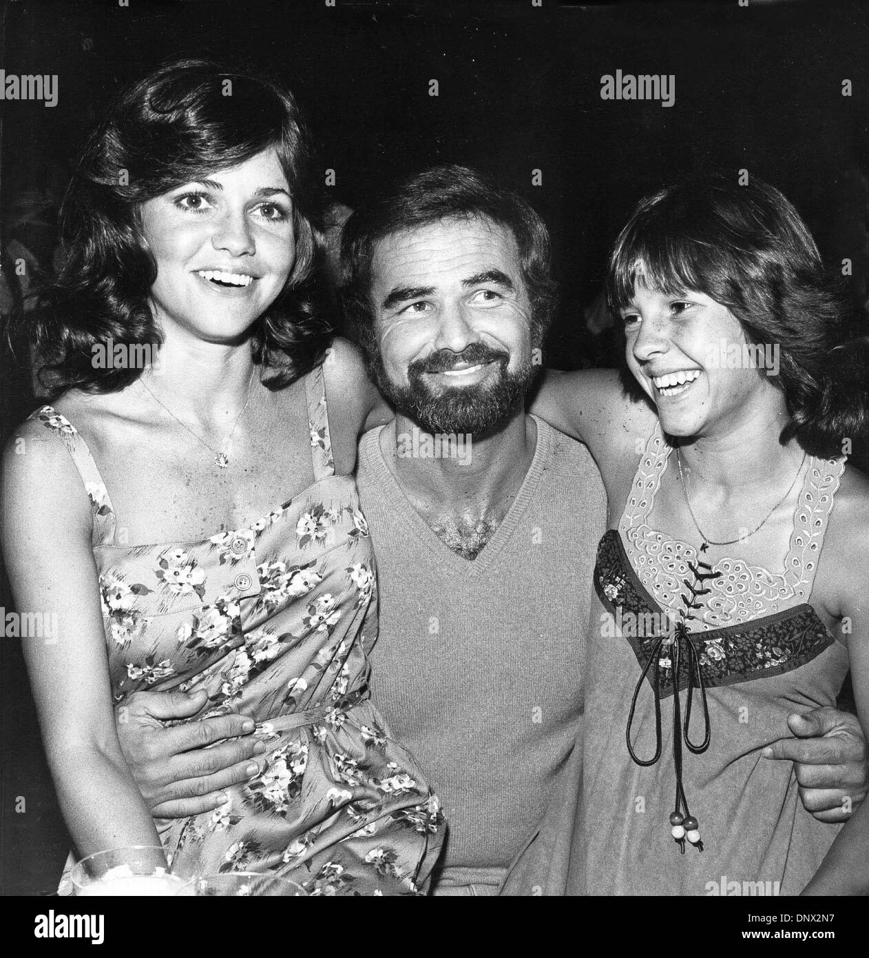 July 6, 1978 - SALLY FIELDS with Burt Reynolds and Kristy  McNichol.1978.(Credit Image: © Globe Photos/ZUMAPRESS.com) Stock Photo