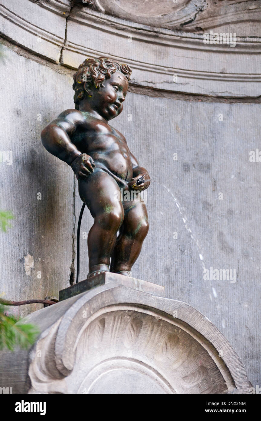 Manneken Pis statue Brussels Belgium Stock Photo