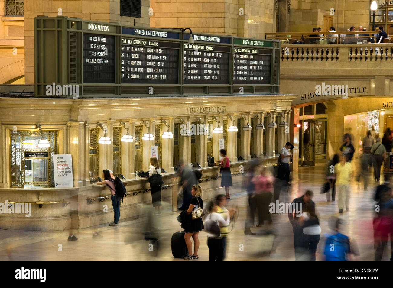 Grand Central Station Terminal in Lower Midtown. 42nd Street and Park Avenue. Phone 212-340-2583. Stock Photo