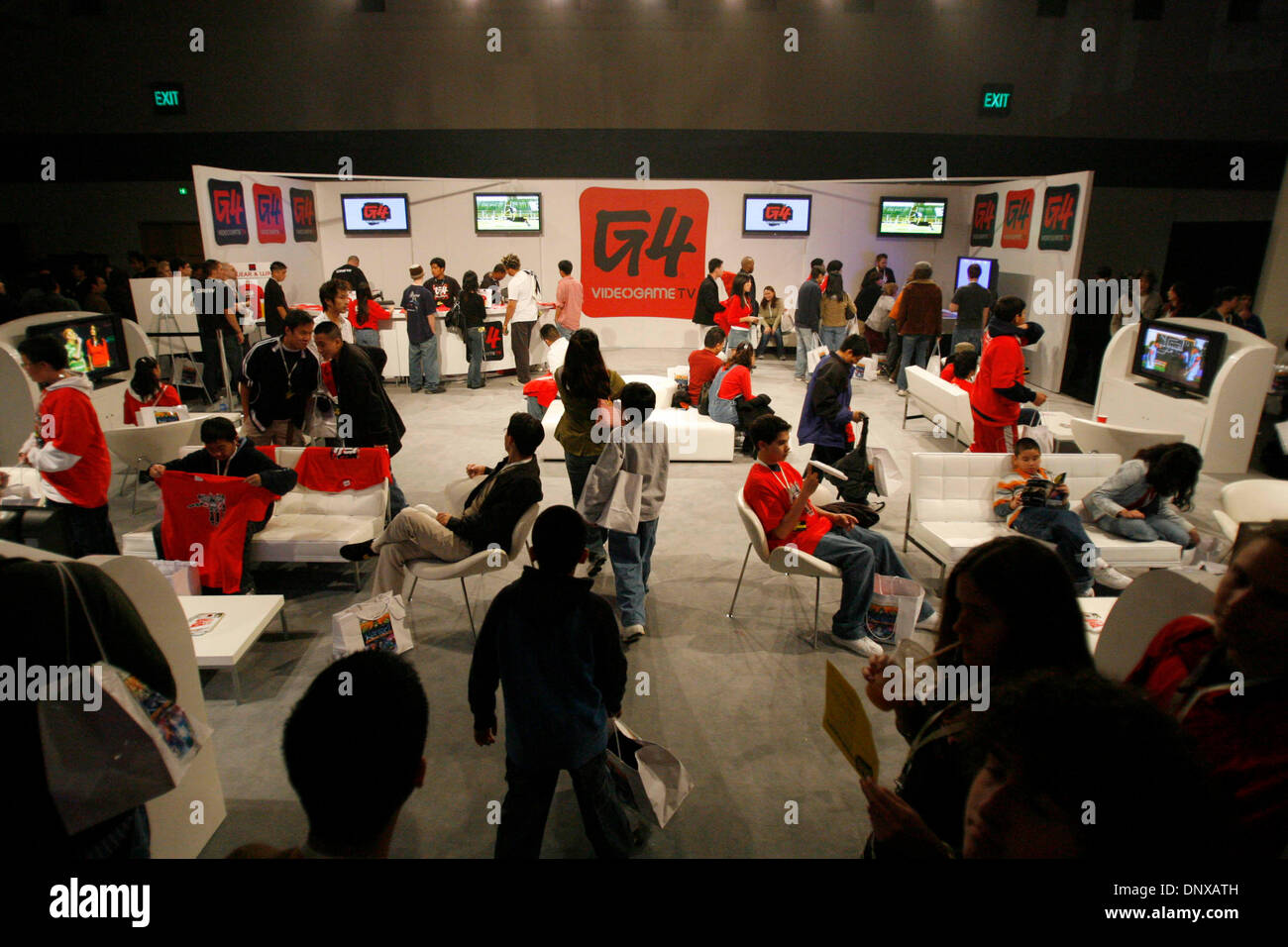 Dec 03, 2005; San Francisco, CA, USA; At the height of the Holiday shopping season, the $36 billion gaming industry promoted its latest products and equipment at the G.A.M.E. PlayLive event at San Francisco's Moscone Center. An entrance fee gave visitors unlimited access to 700 games, layed on Sony PSP, XBox360, PC's and cell phones. Mandatory Credit: Photo by Mike Fox/ZUMA Press.  Stock Photo