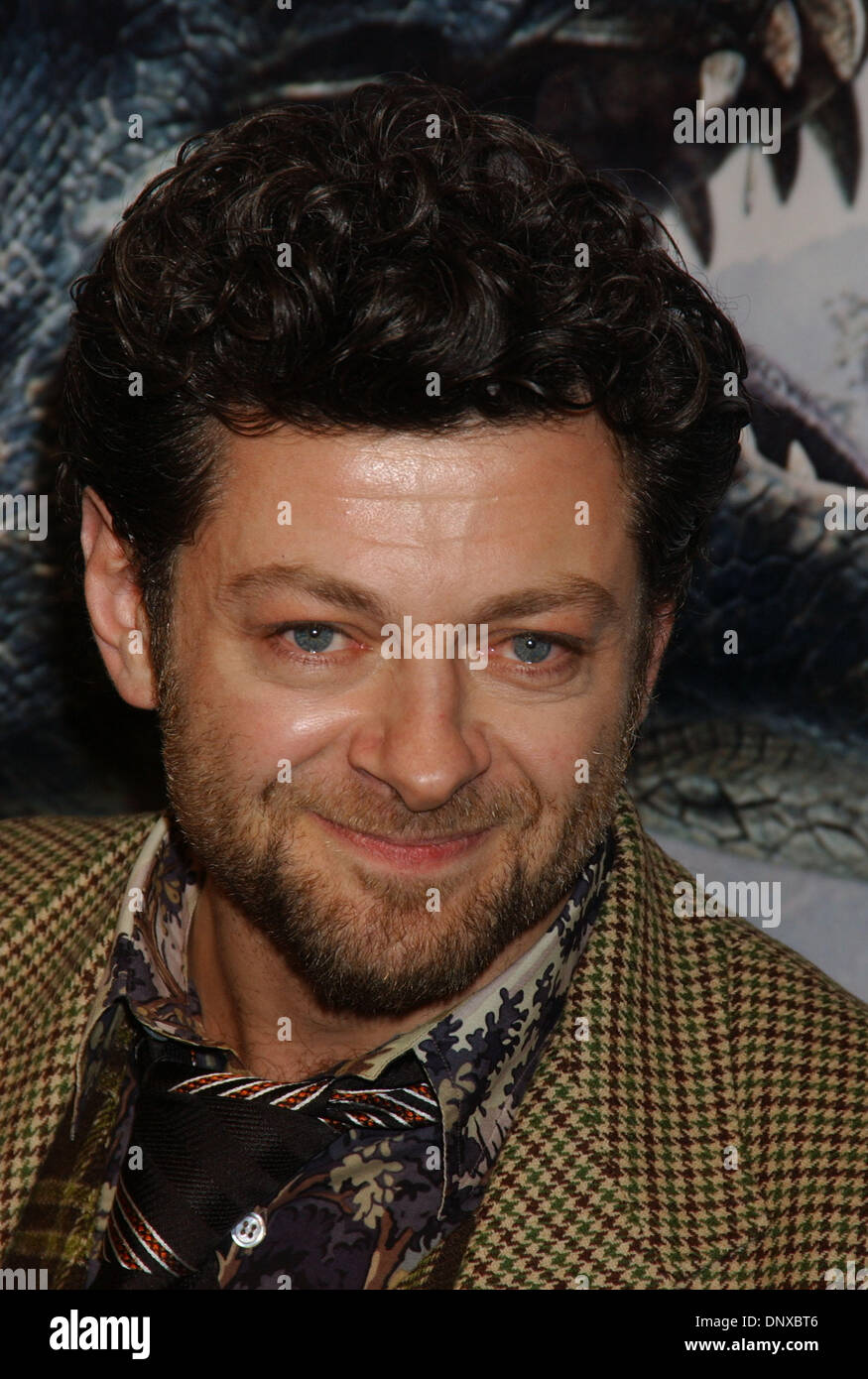 Dec 05, 2005; New York, NY, USA; ANDY SERKIS arrives at the World Premiere of 'King Kong' which took place at the 42nd St. Loews E-Wok Theater. Mandatory Credit: Photo by Dan Herrick/KPA/ZUMA Press. (©) Copyright 2006 by Dan Herrick Stock Photo