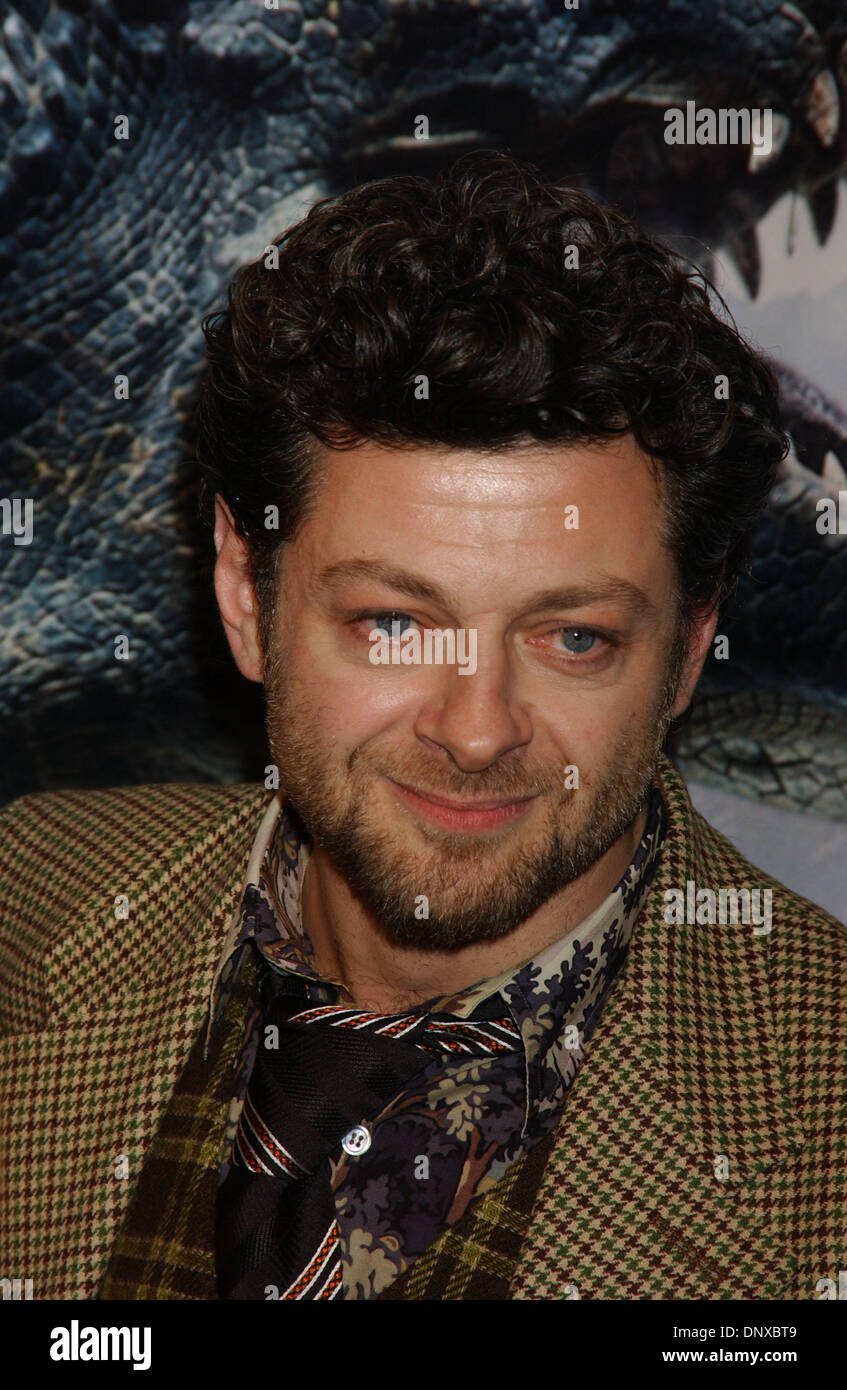 Dec 05, 2005; New York, NY, USA; ANDY SERKIS arrives at the World Premiere of 'King Kong' which took place at the 42nd St. Loews E-Wok Theater. Mandatory Credit: Photo by Dan Herrick/KPA/ZUMA Press. (©) Copyright 2006 by Dan Herrick Stock Photo
