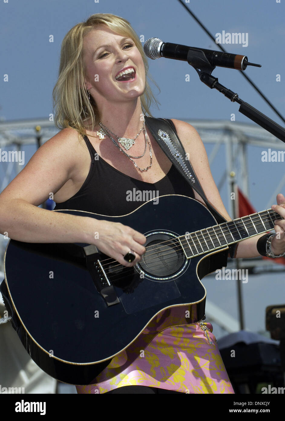 Jun 09, 2006 - Nashville, TN, USA - Musician CAROLYN DAWN JOHNSON performs live at the Riverfront Stage as part of the 2006 CMA Music Festival that took place in downtown Nashville. (Credit Image: © Jason Moore/ZUMA Press) Stock Photo