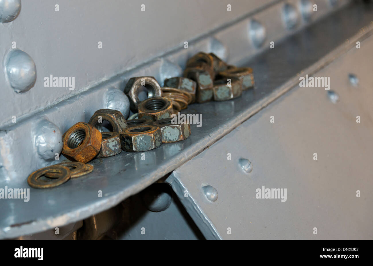 bolts and nuts in industrial plant Stock Photo Alamy