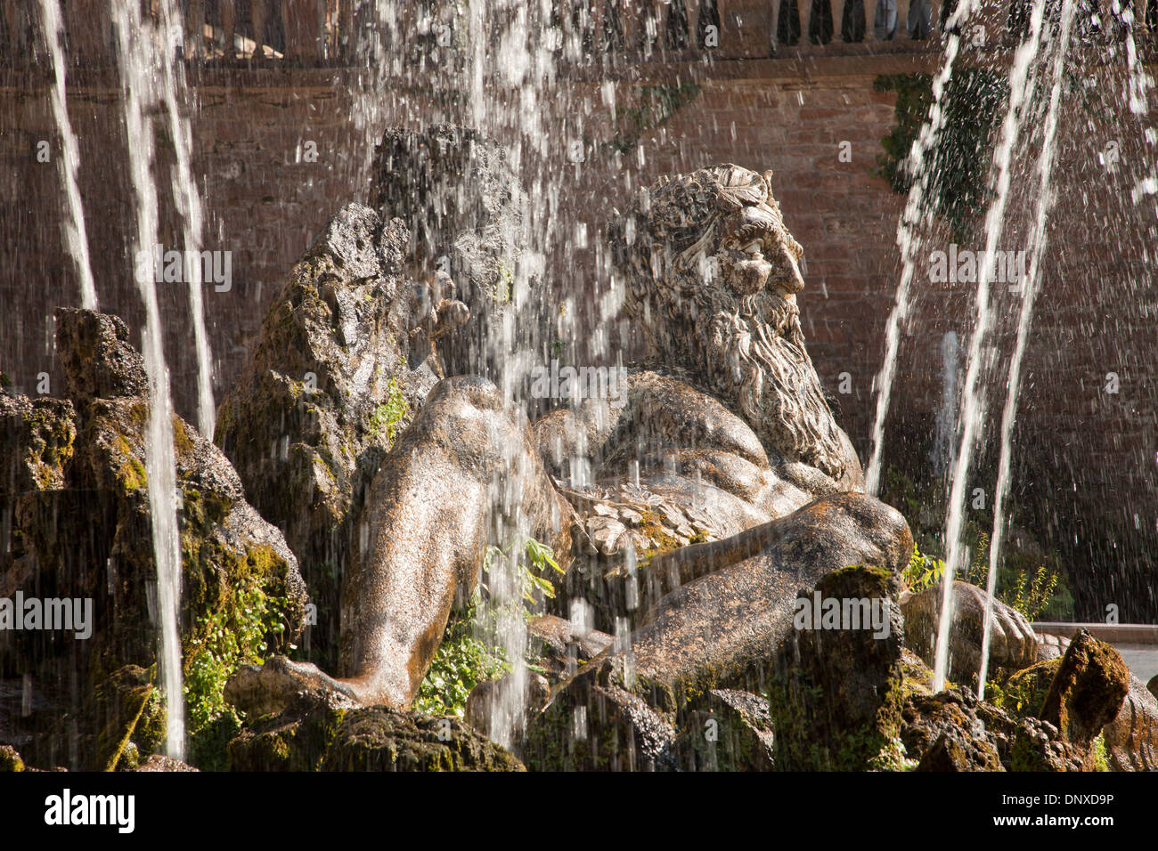 Neptune Fountain in the gardens of Schloss Heidelberg in Heidelberg, Baden-Württemberg, Germany Stock Photo