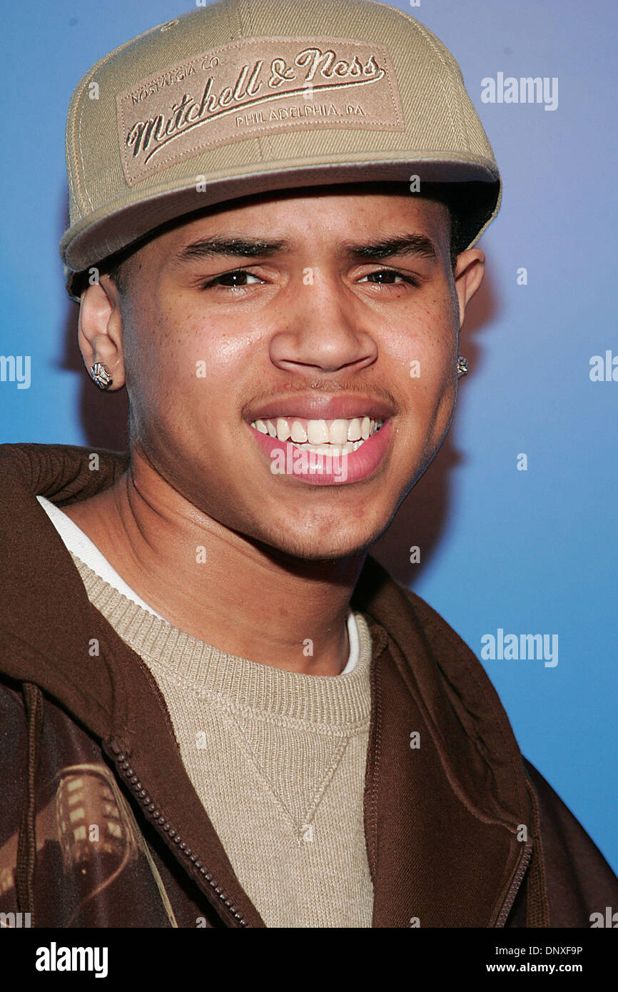Dec 10, 2005; Los Angeles, CA, USA; CHRIS BROWN during arrivals at the