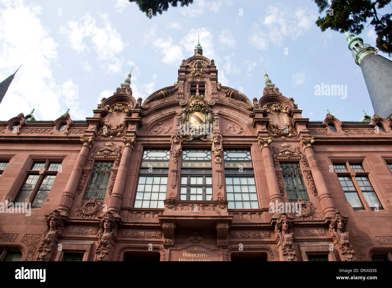 university library building in Heidelberg, Baden-Württemberg, Germany Stock Photo