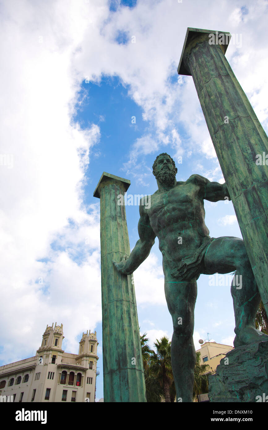 Pillars of Hercules, Bay of Ceuta, Ceuta province of Spain, North Stock