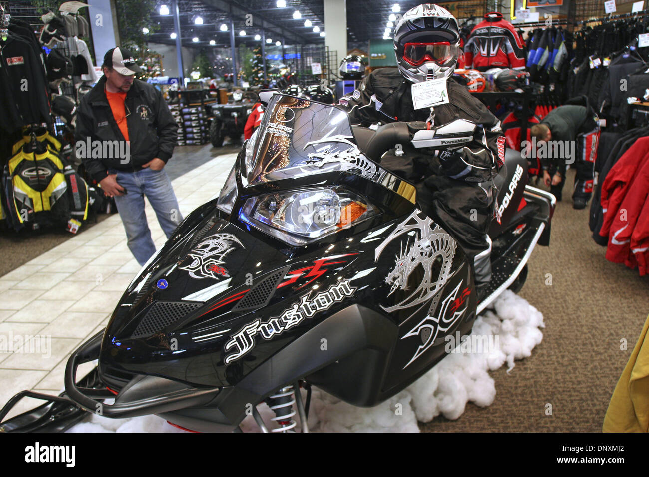 Dec 22, 2005; Watkins, MN, USA; A 2006 Polaris Fusion Dragon snowmobile
