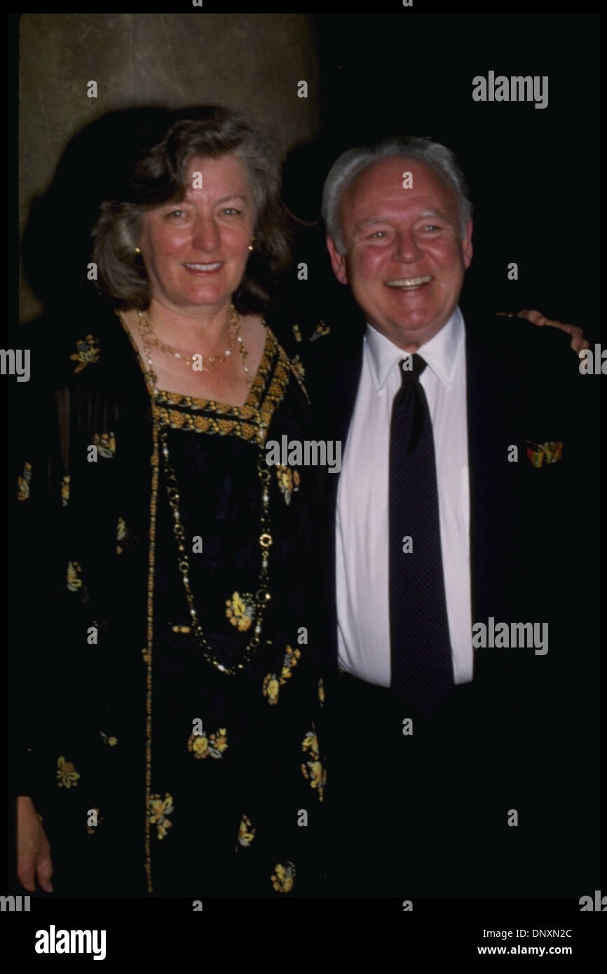 Hollywood, CA, USA; Actor CARROLL O'CONNOR and wife NANCY O'CONNOR