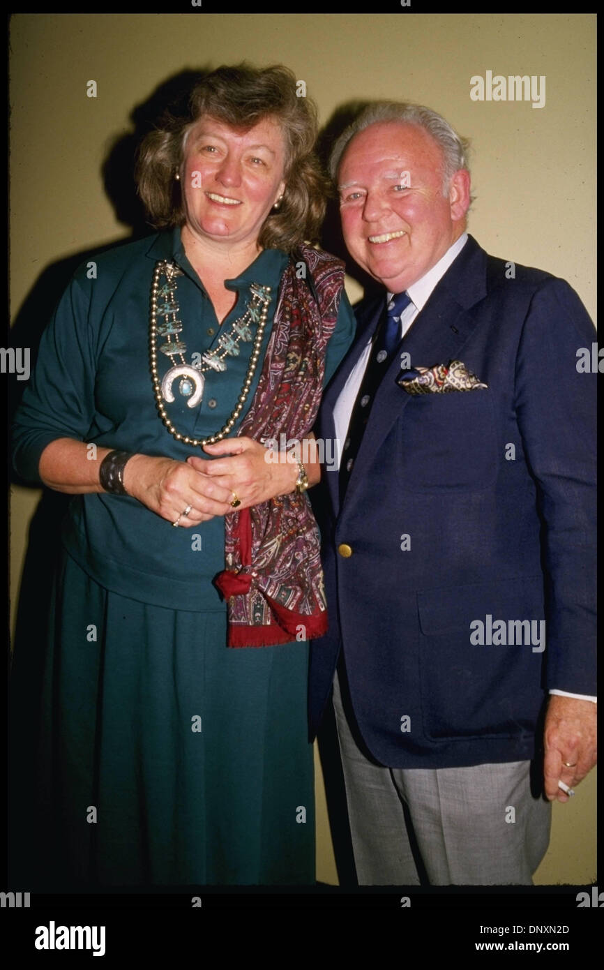 Hollywood, CA, USA; CARROLL O'CONNOR and wife NANCY O'CONNOR are shown in an undated photo.  (Michelson - Betty Mickelson/date unknown) Mandatory Credit: Photo by Michelson/ZUMA Press. (©) Copyright 2006 Michelson Stock Photo