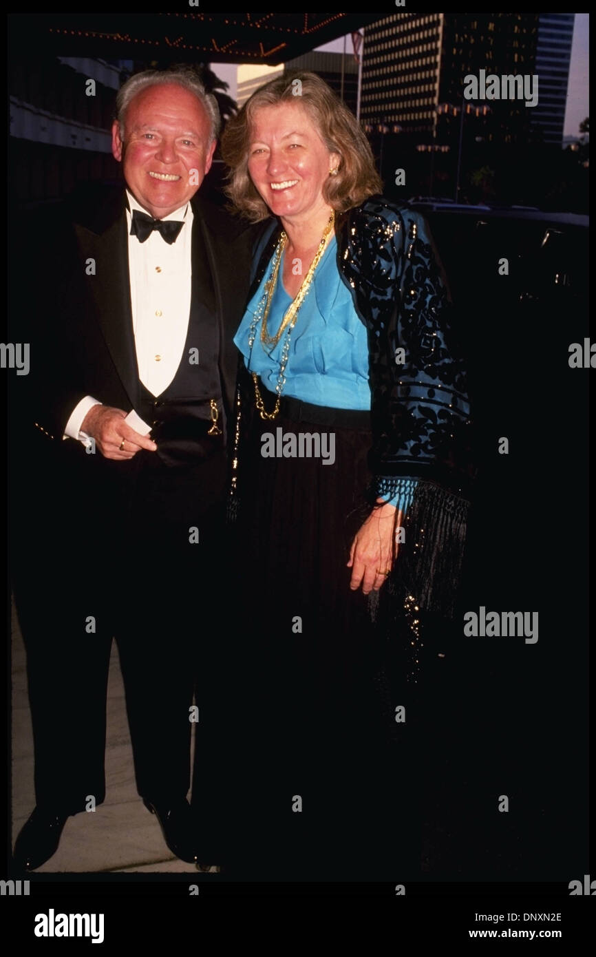Hollywood, CA, USA;  Actor CARROLL O'CONNOR and wife NANCY O'CONNOR are shown in an undated photo.  (Michelson - Roger Karnbad/date unknown) Mandatory Credit: Photo by Michelson/ZUMA Press. (©) Copyright 2006 Michelson Stock Photo