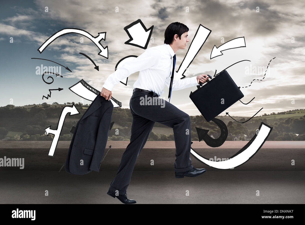 Man walking side view jacket hi-res stock photography and images - Alamy