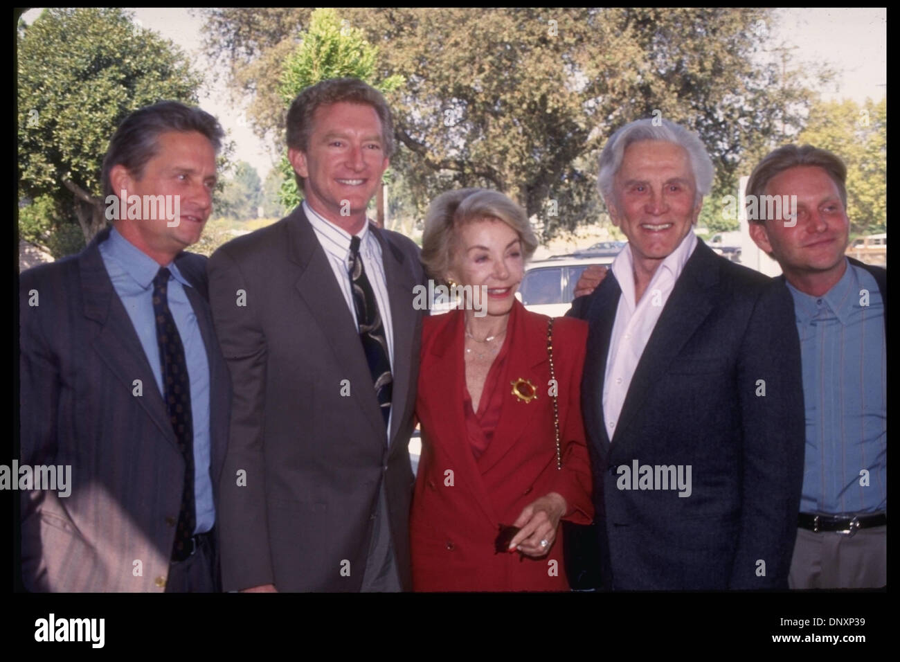 Hollywood, CA, USA;  KIRK, PETER, MICHAEL, ERIC and ANNE DOUGLAS are shown together in a photo taken on an unknown date.  Mandatory Credit: Kathy Hutchins/ZUMA Press. (©) Kathy Hutchins Stock Photo
