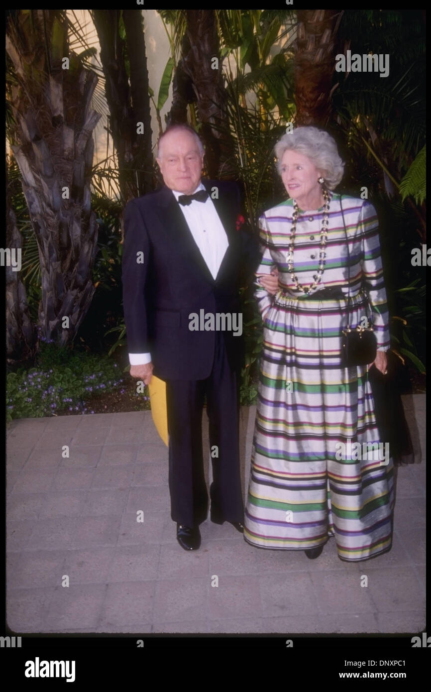 Hollywood, CA, USA; BOB HOPE and DOLORES HOPE are shown in an undated ...