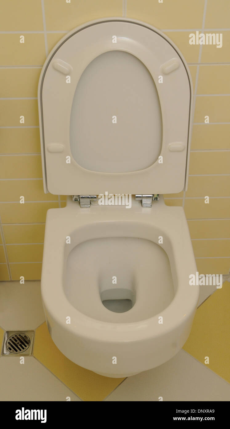 Toilet seat in the bathroom Stock Photo Alamy