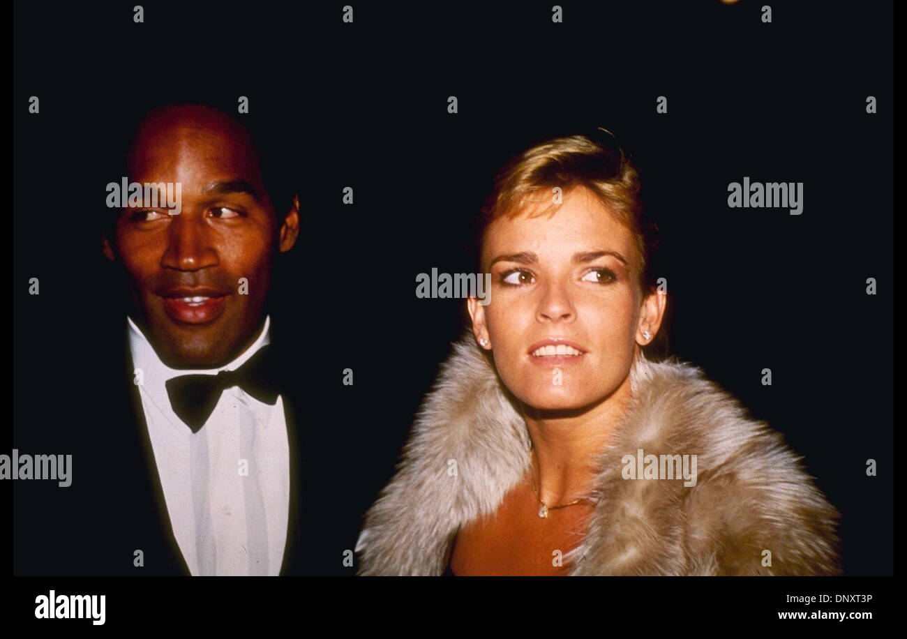 Hollywood, CA, USA;  NICOLE BROWN SIMPSON and O.J. SIMPSON attend are shown in an undated photo.   Mandatory Credit: Kathy Hutchins/ZUMA Press. (©) Kathy Hutchins Stock Photo