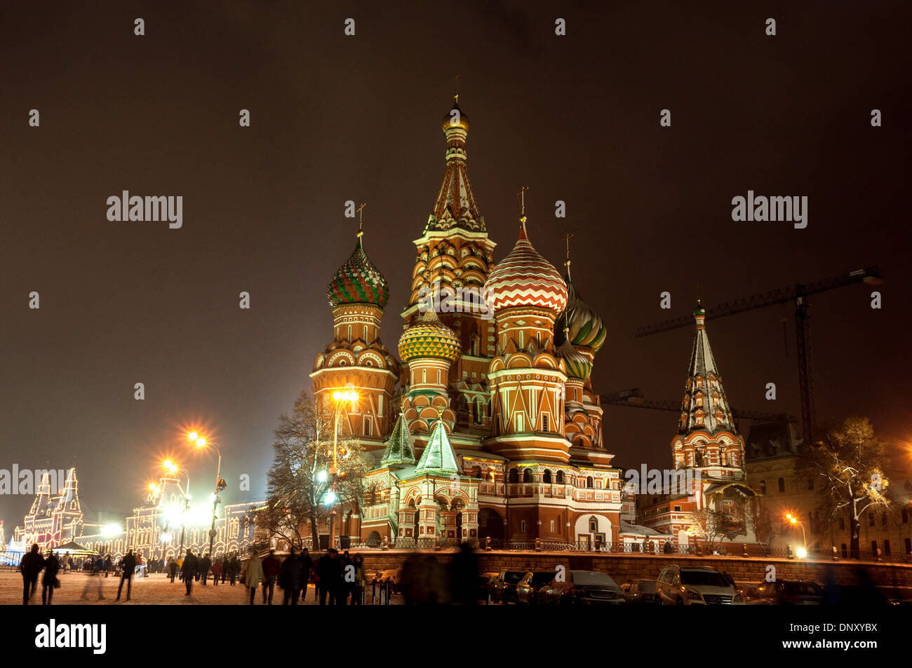 Saint basil's cathedral snow hi-res stock photography and images - Alamy