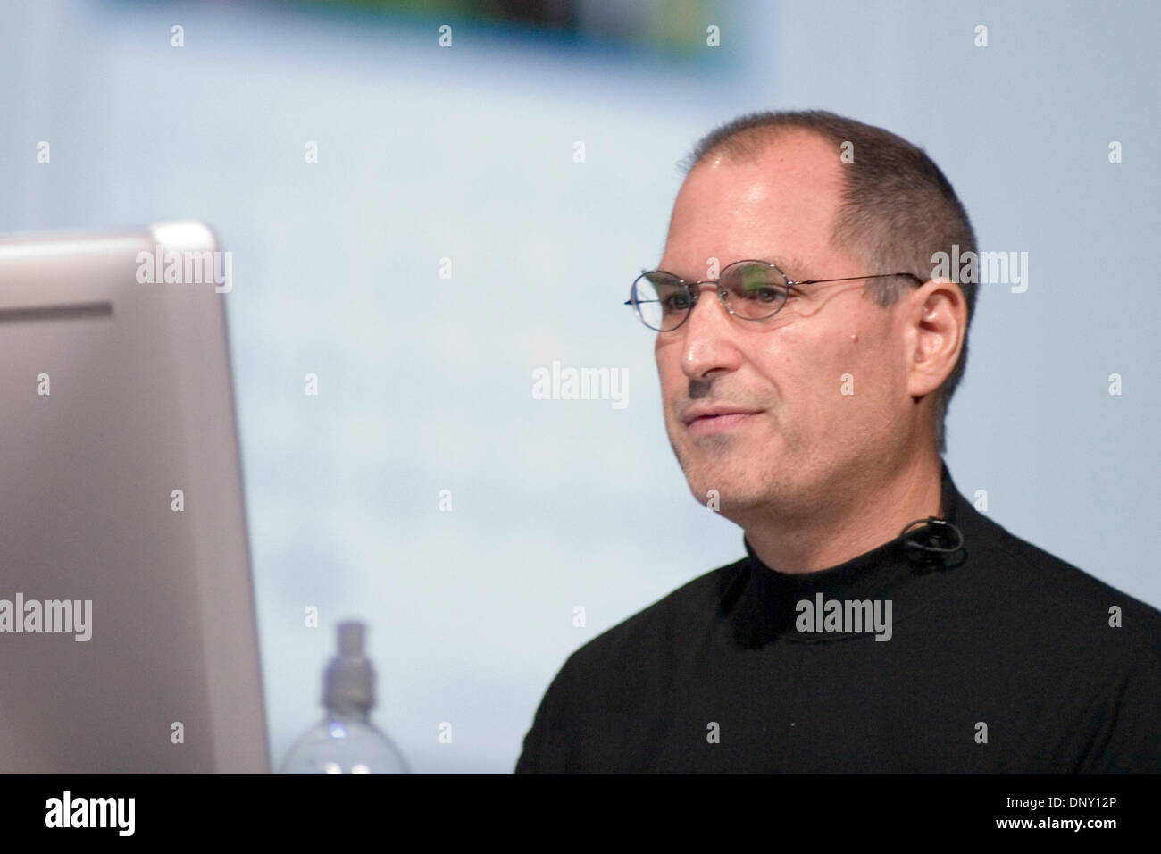 Jan 10, 2006; San Francisco, CA, USA; STEVE JOBS at Mac World in